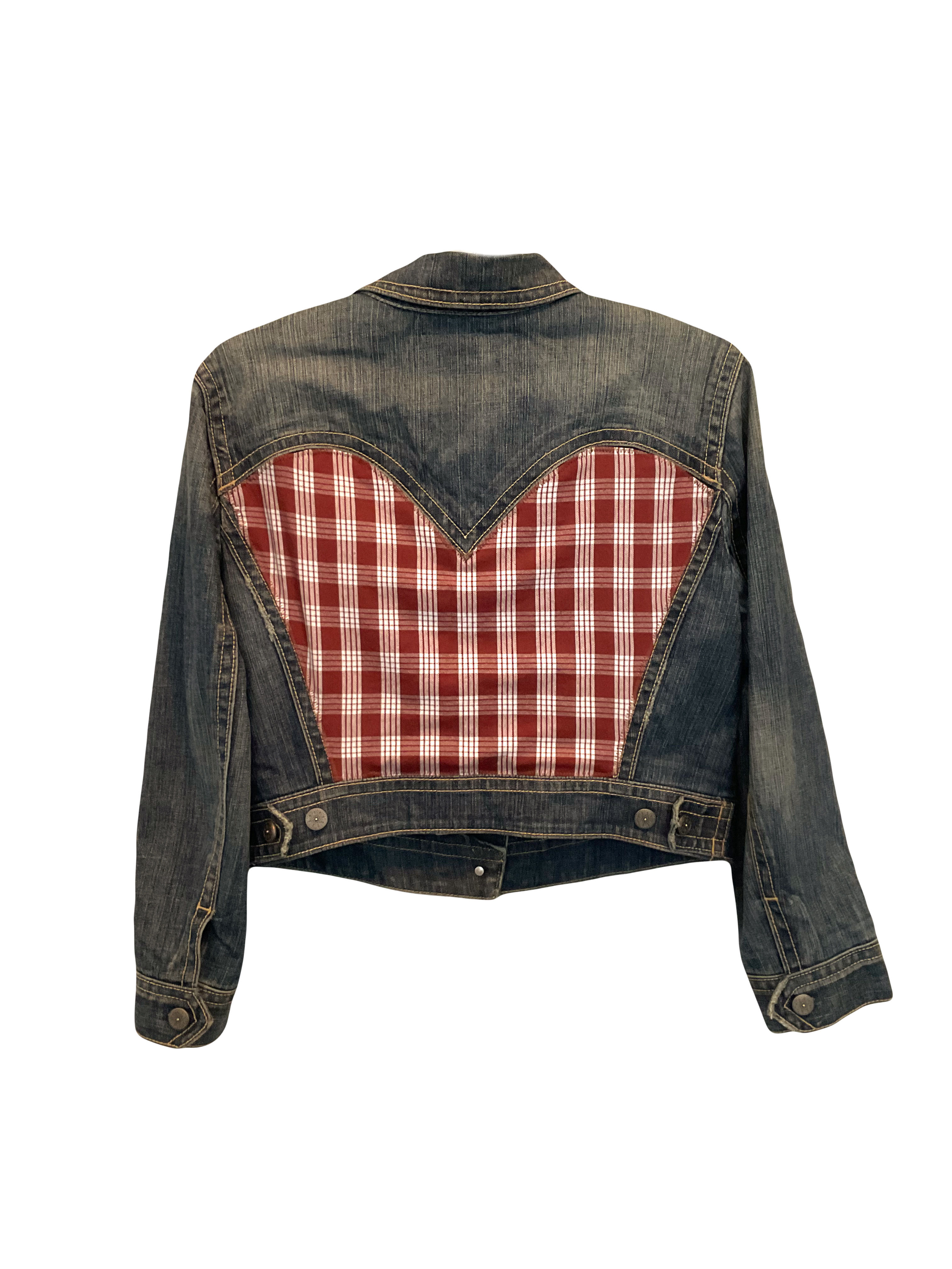 (S) Upcycled Jacket - Palaka & Paniolos