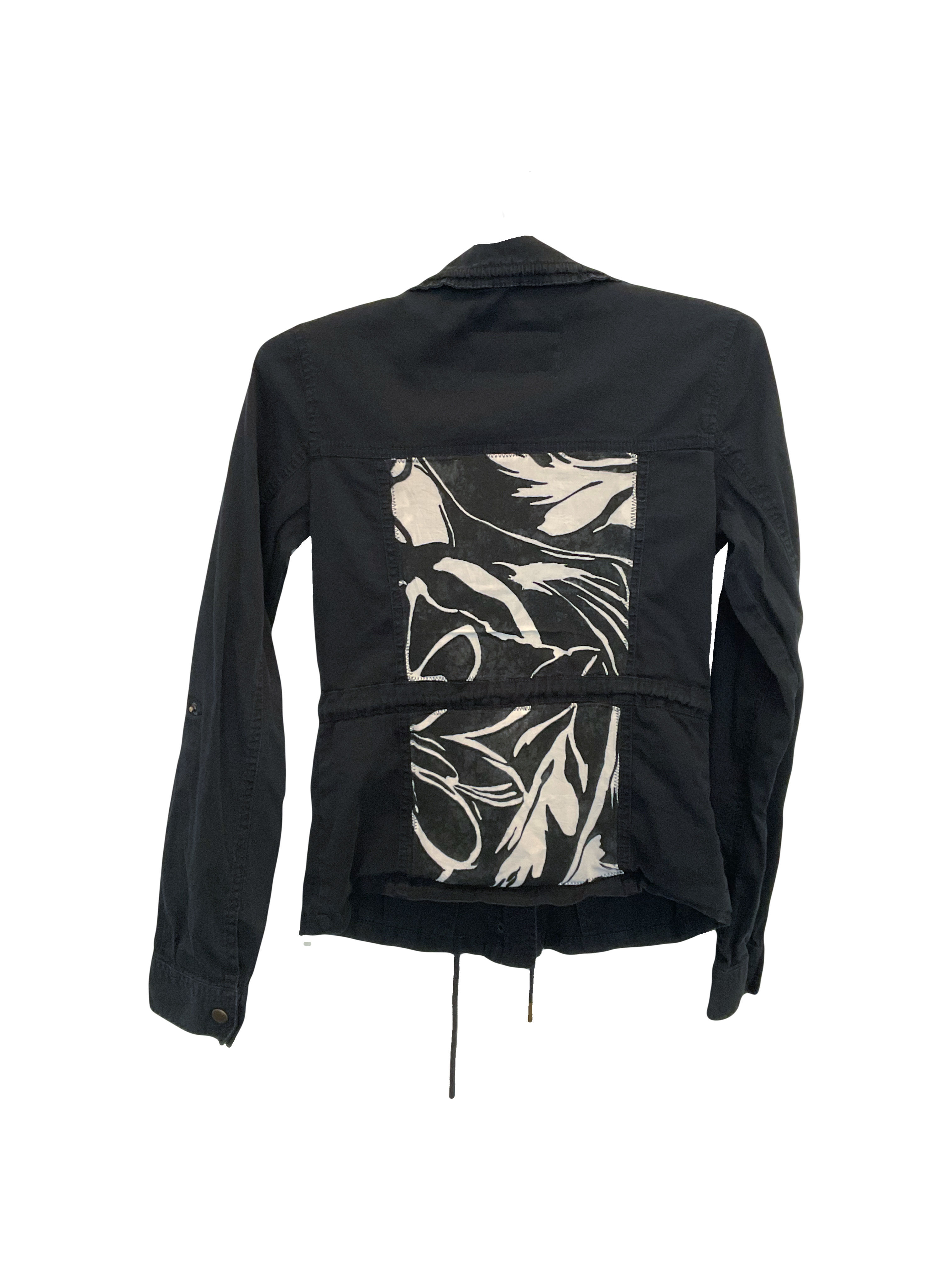 (XXS) Upcycled Jacket - B&W