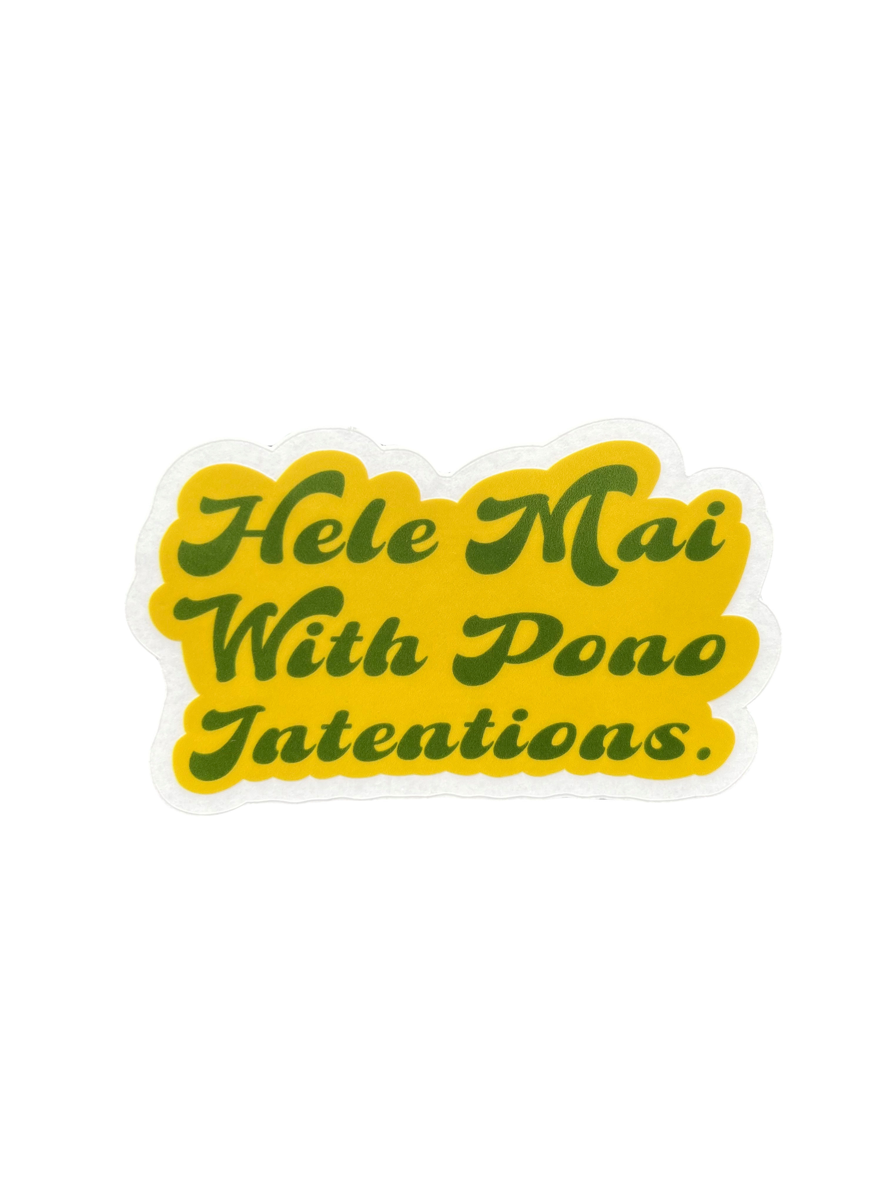 Sticker - Pono Intentions
