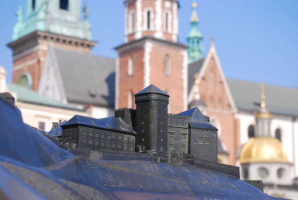 Model of Wawel Castle in Krakow, Poland, a popular stag do and lads holiday destination in Europe