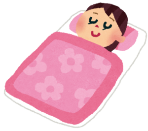 寝る人