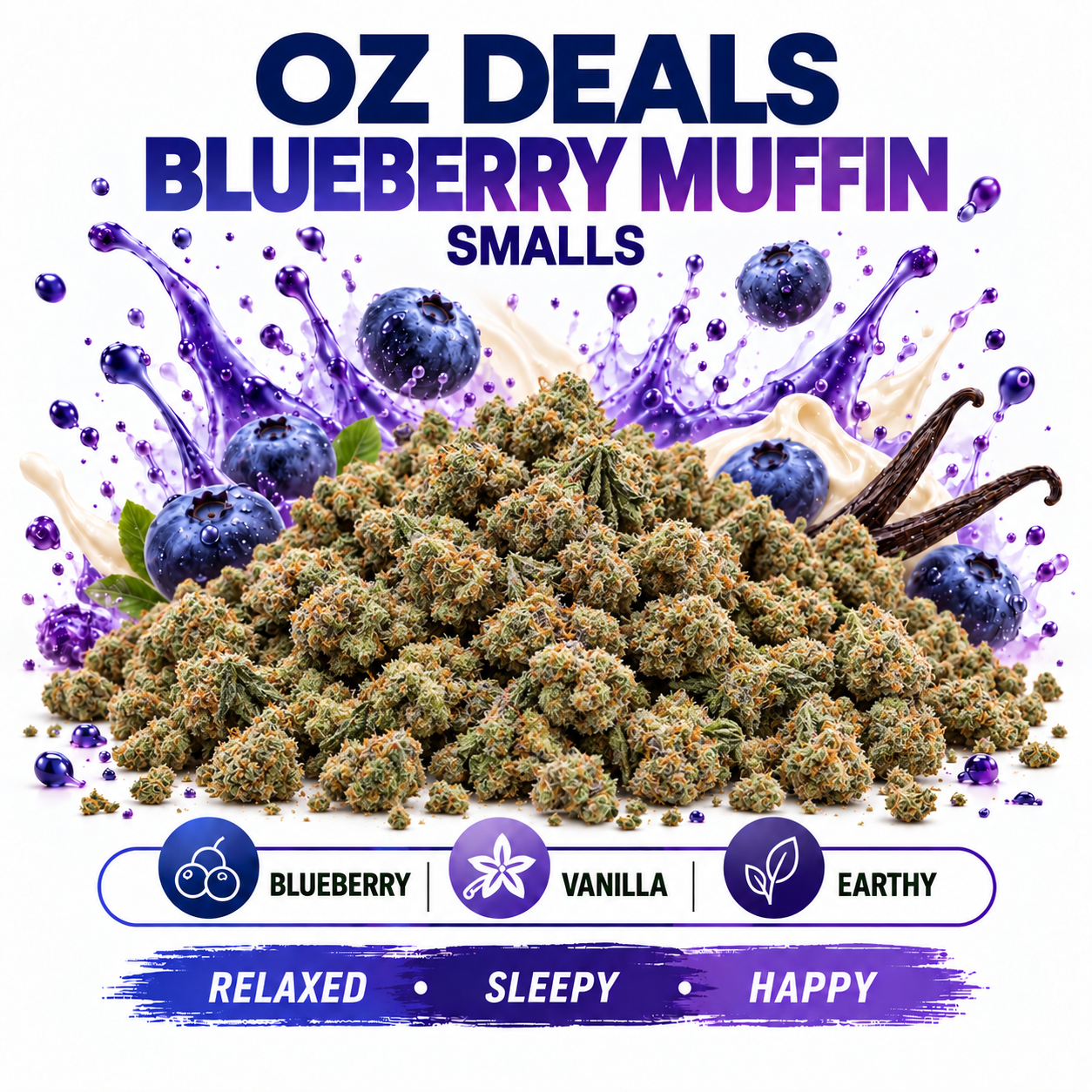 Blueberry Muffin Flower