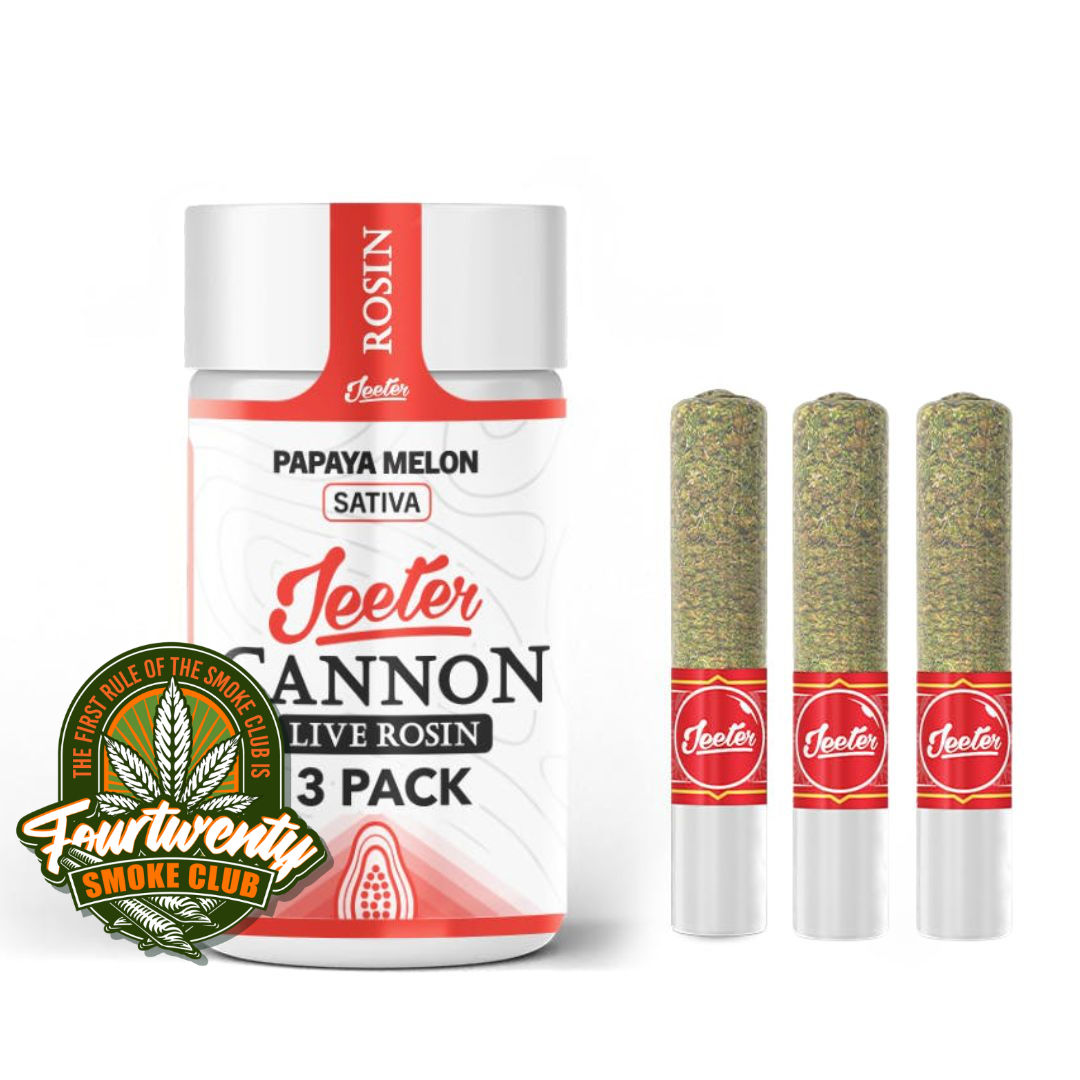 Live Rosin Cannon Pre-Rolls by Jeeters | 3 Pack