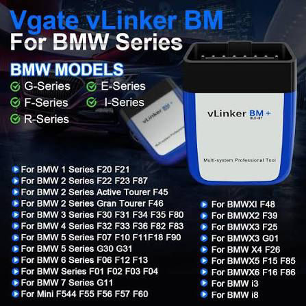 Thumbnail: VLinker BM+ Bimmer iCarpro ELM Bimmercode BMW Mini Toyota Supra