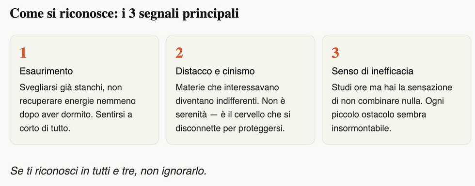 barnout universitario