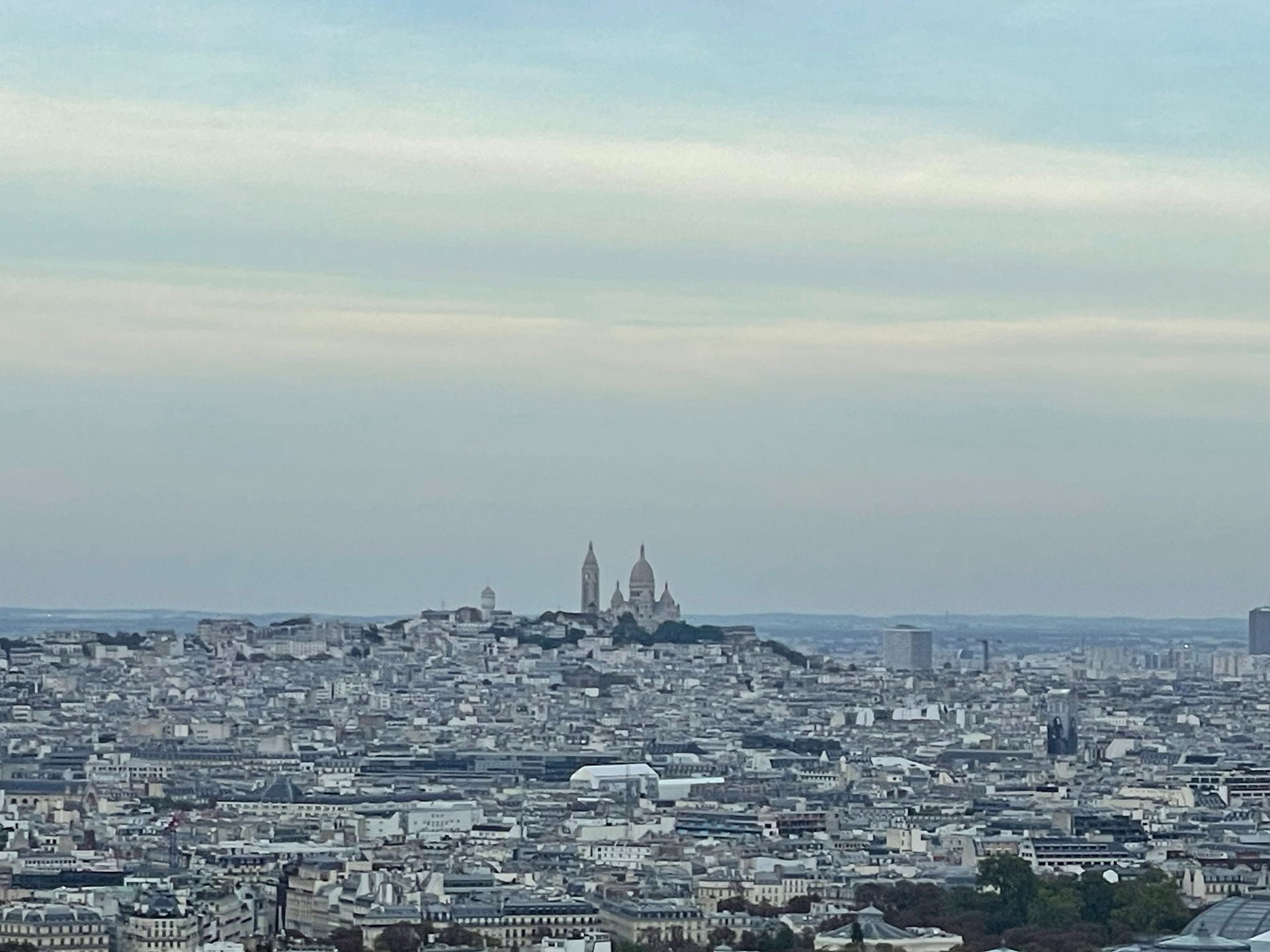 Montmartre views from Eiffel