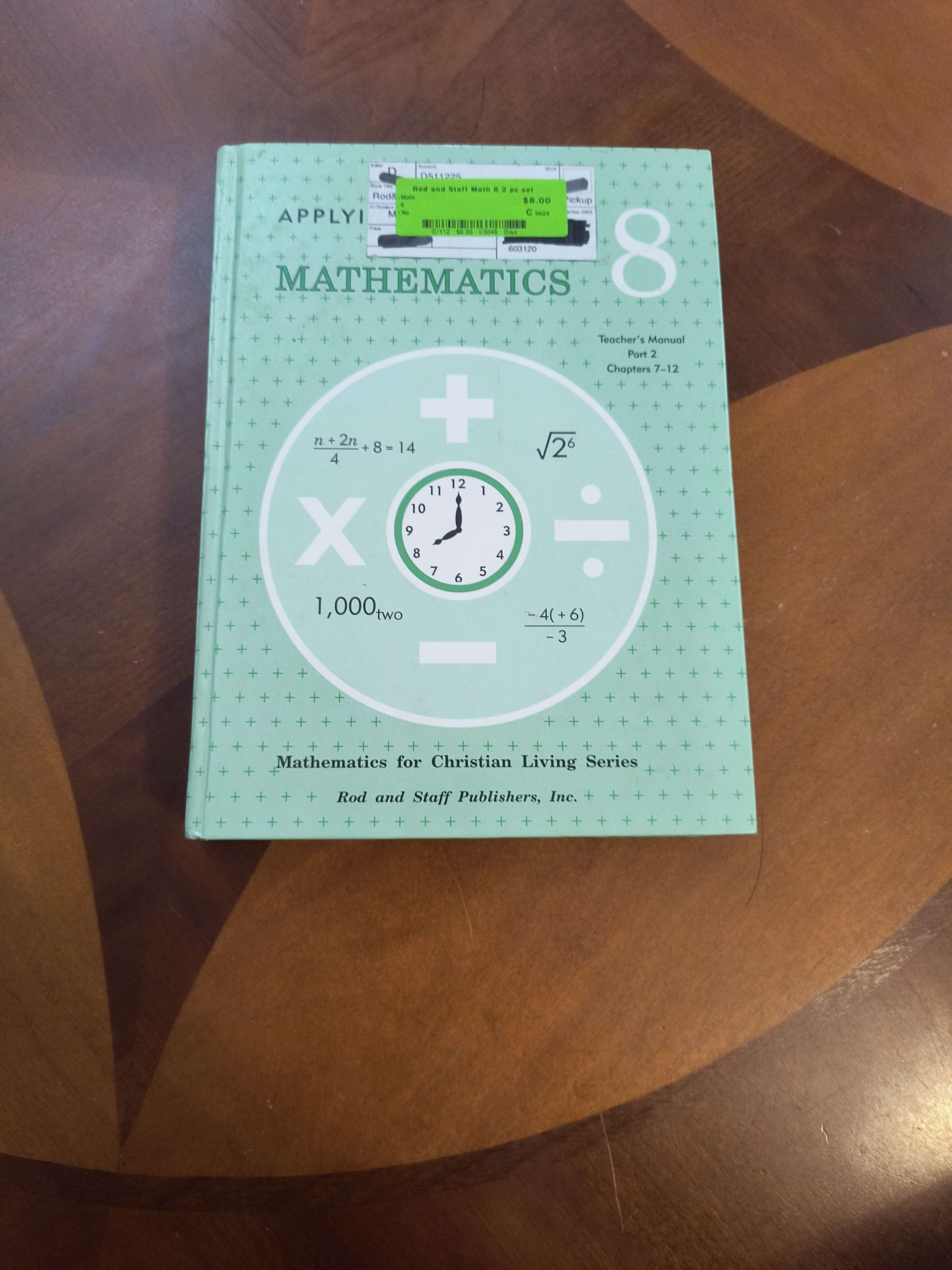 M - R&S Mathematics 8 set - Teachers Manual Part 1&2
