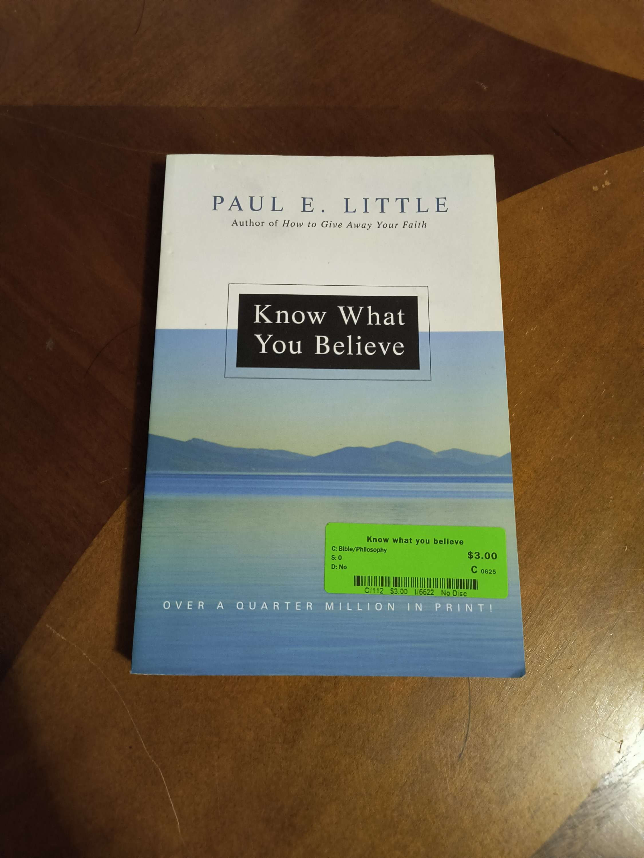 B Know What You Believe