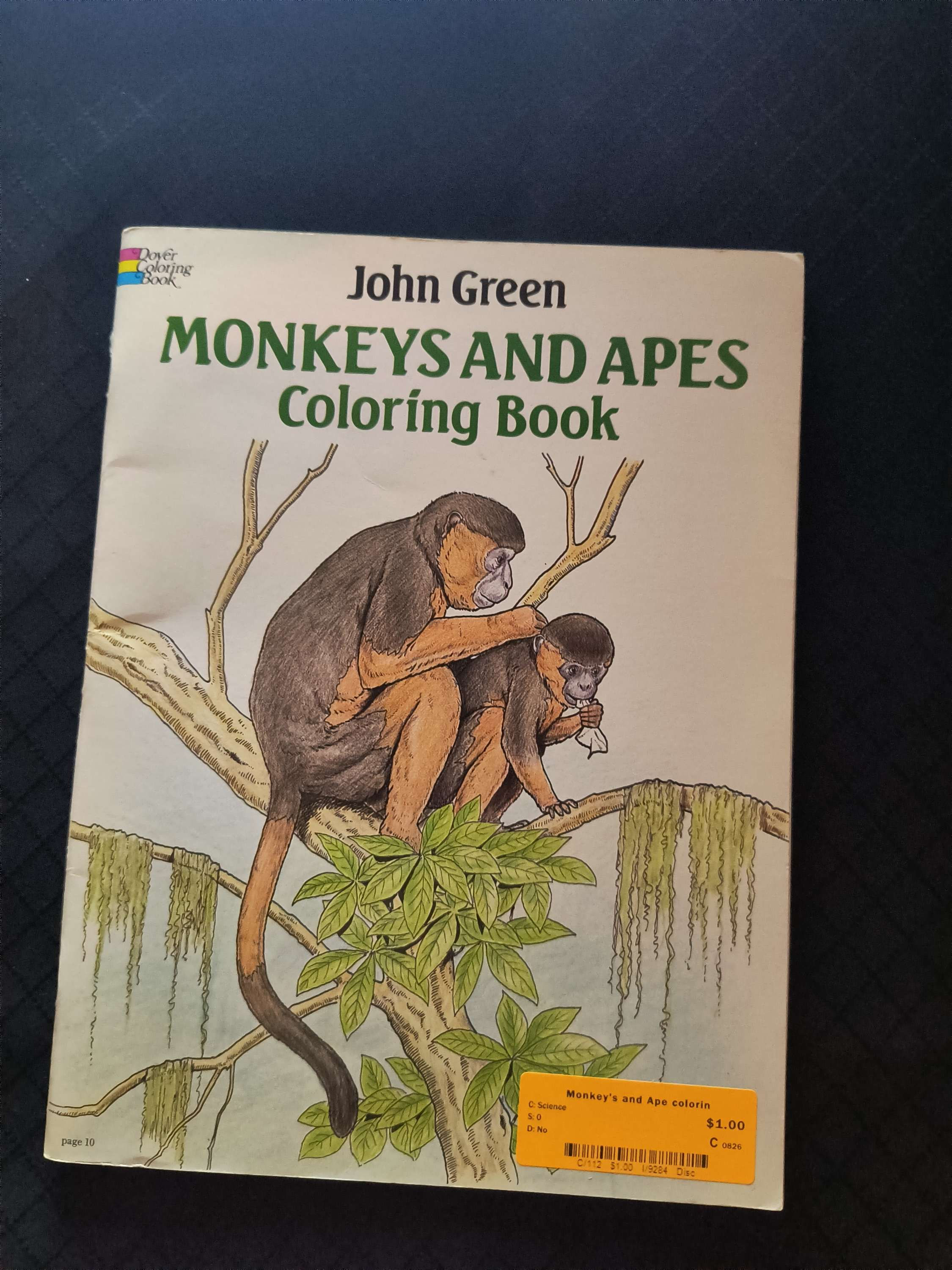 Monkeys and Apes Coloring Book