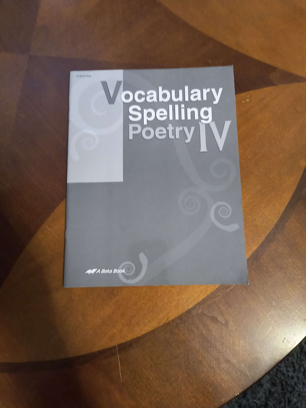 Thumbnail: ELA - Vocab/Spell/Poetry IV 4 book set