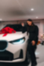 Familia Motor Group client taking delivery of a new BMW