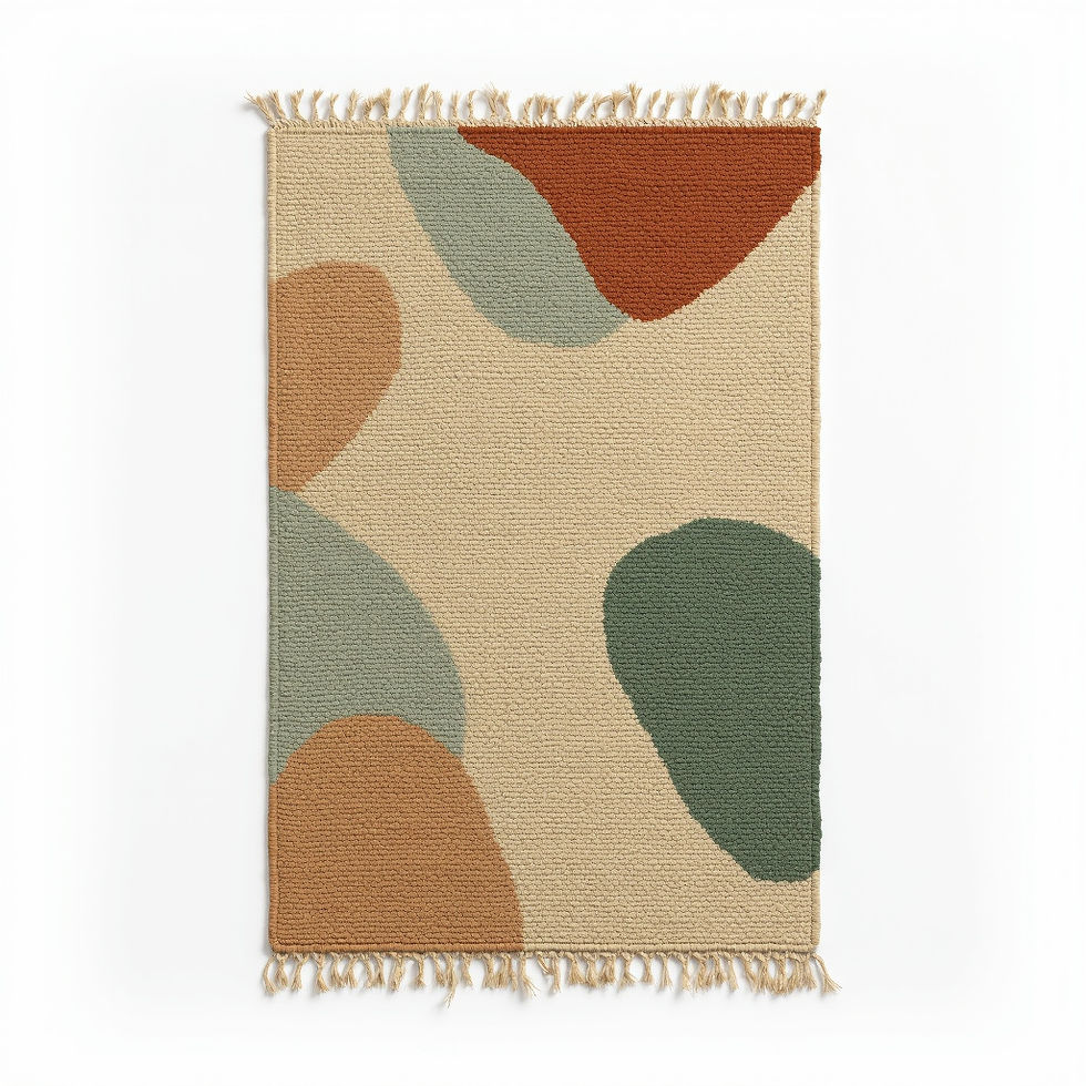 Abstract Jute Rug