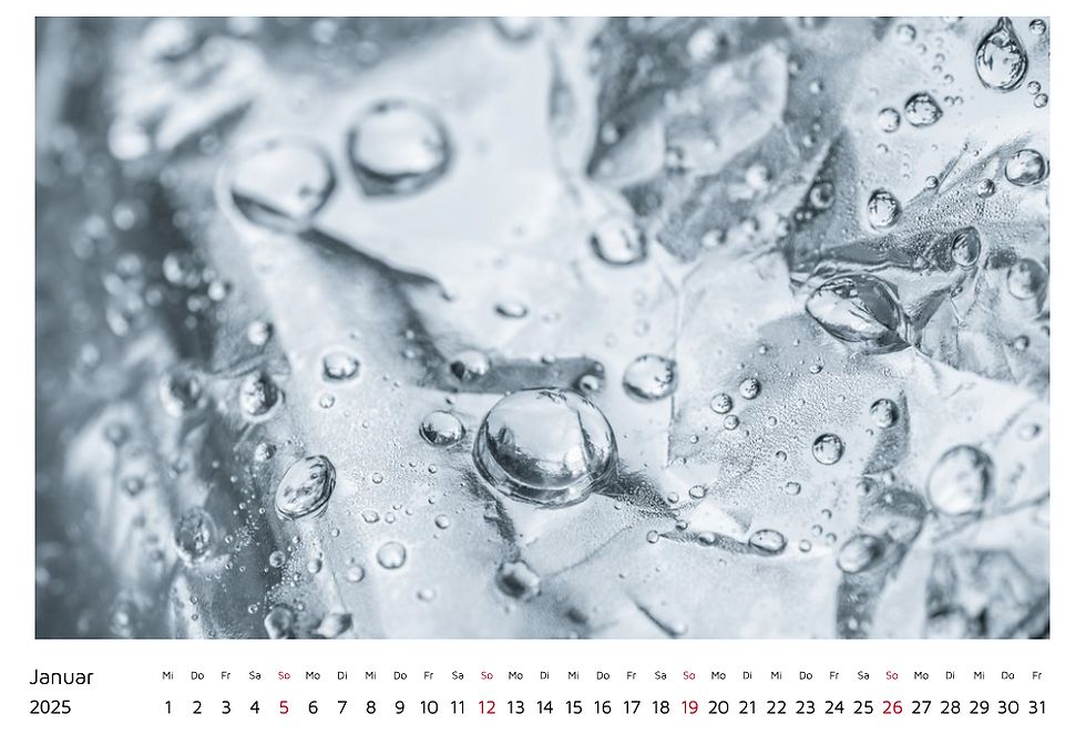 Thumbnail: WANDKALENDER «TROPFEN 2025»