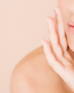 Woman with Hand on Face