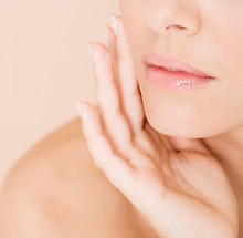 Woman with Hand on Face