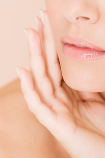 Woman with Hand on Face