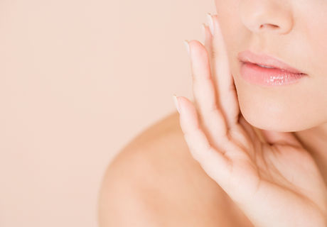 Woman with Hand on Face