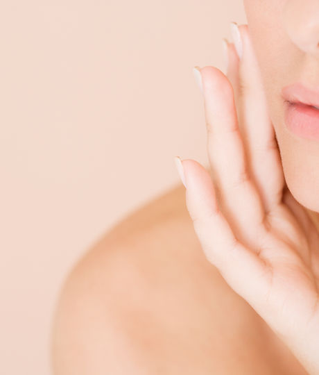 Woman with Hand on Face