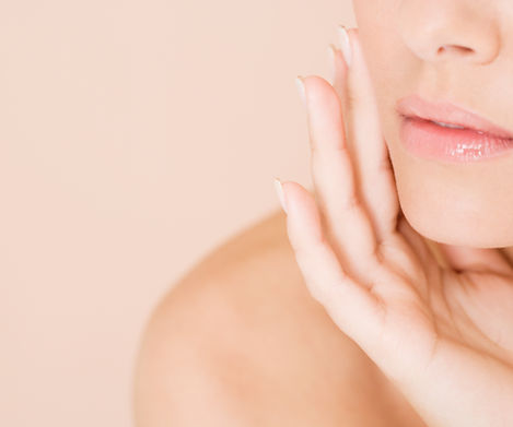 Woman with Hand on Face