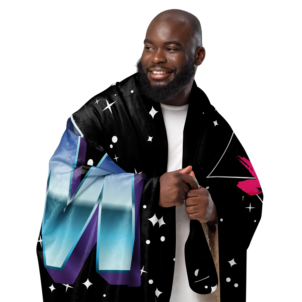 Thumbnail: Stars x Logo Sherpa blanket