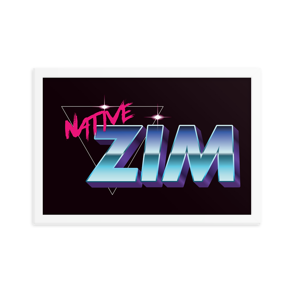 Thumbnail: Vintage Native Zim Logo Framed poster