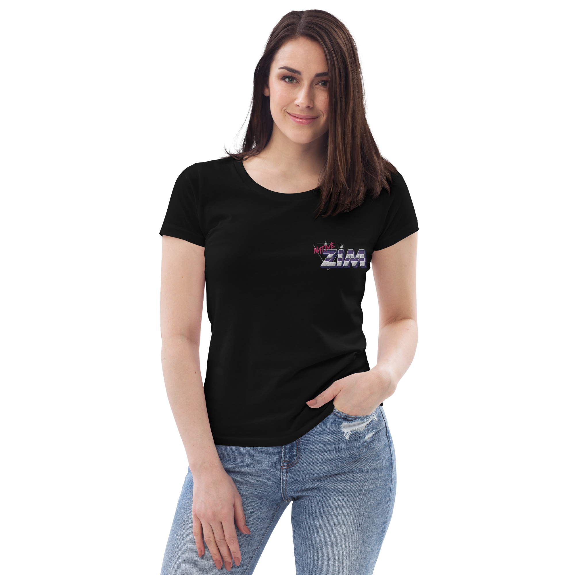 Logo Women's fitted eco tee
