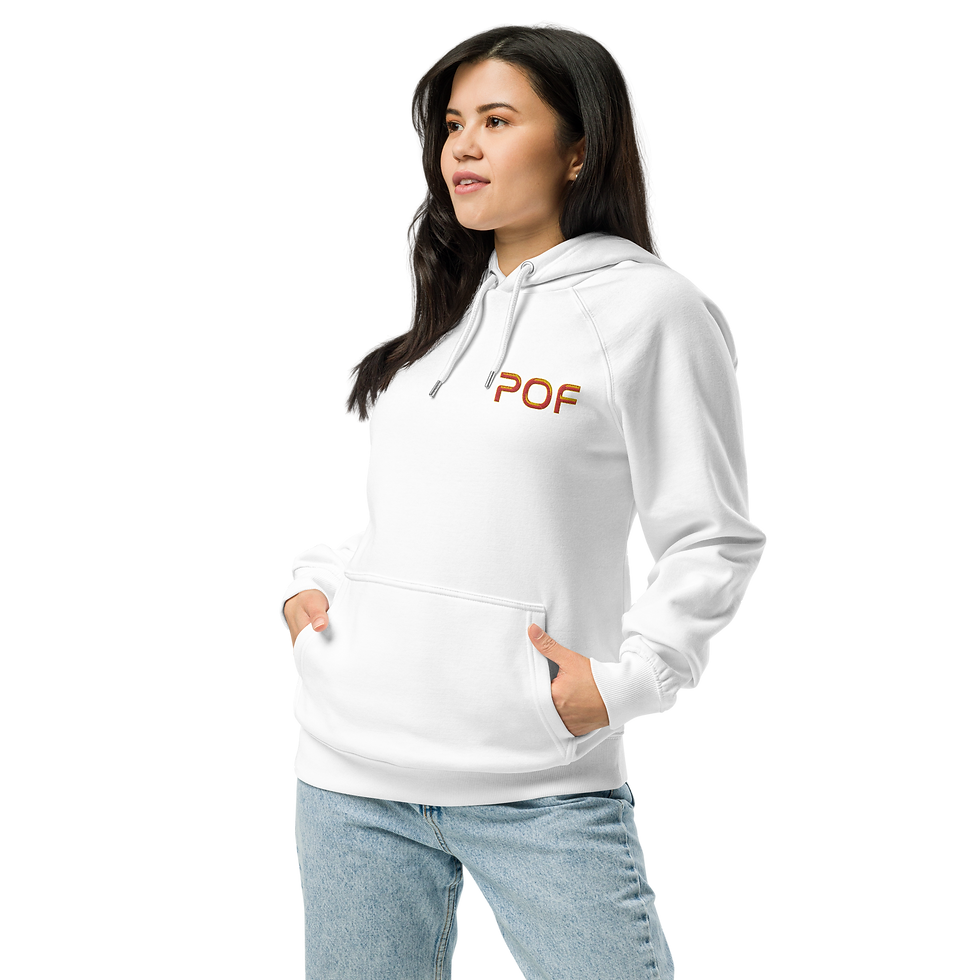 Thumbnail: POF Exhibition Unisex eco raglan hoodie