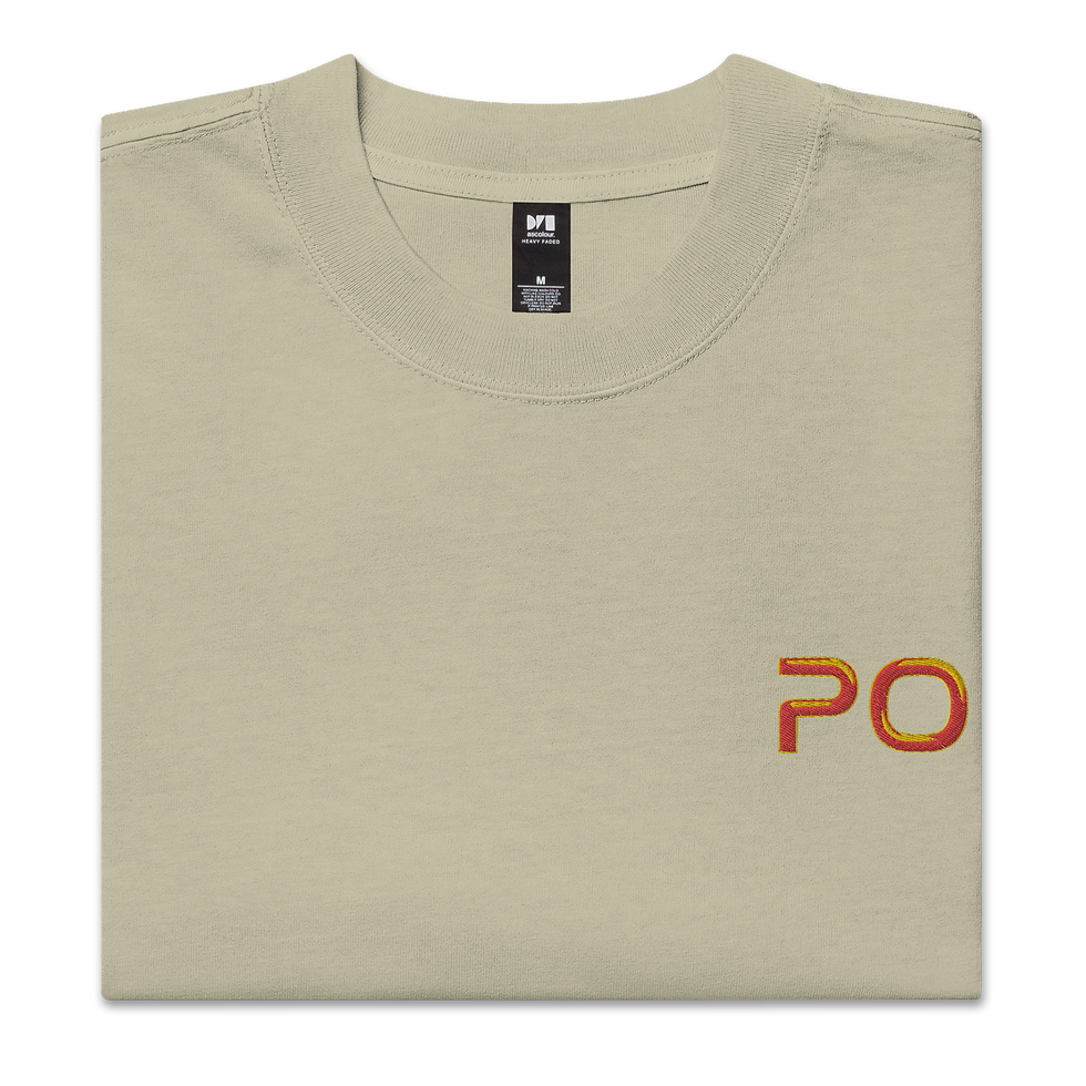 Thumbnail: POF Exhibition Oversized faded t-shirt