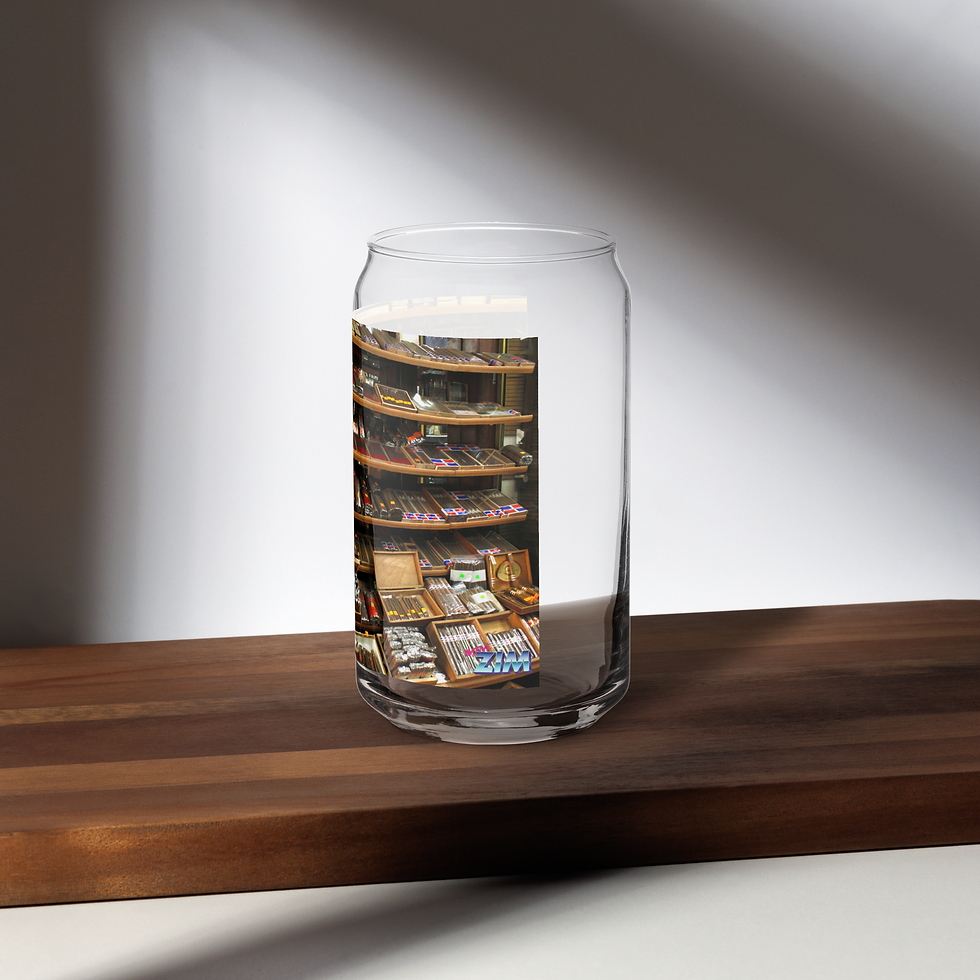 Thumbnail: Santo Domingo Cigars (WWP Portal) Can-shaped glass