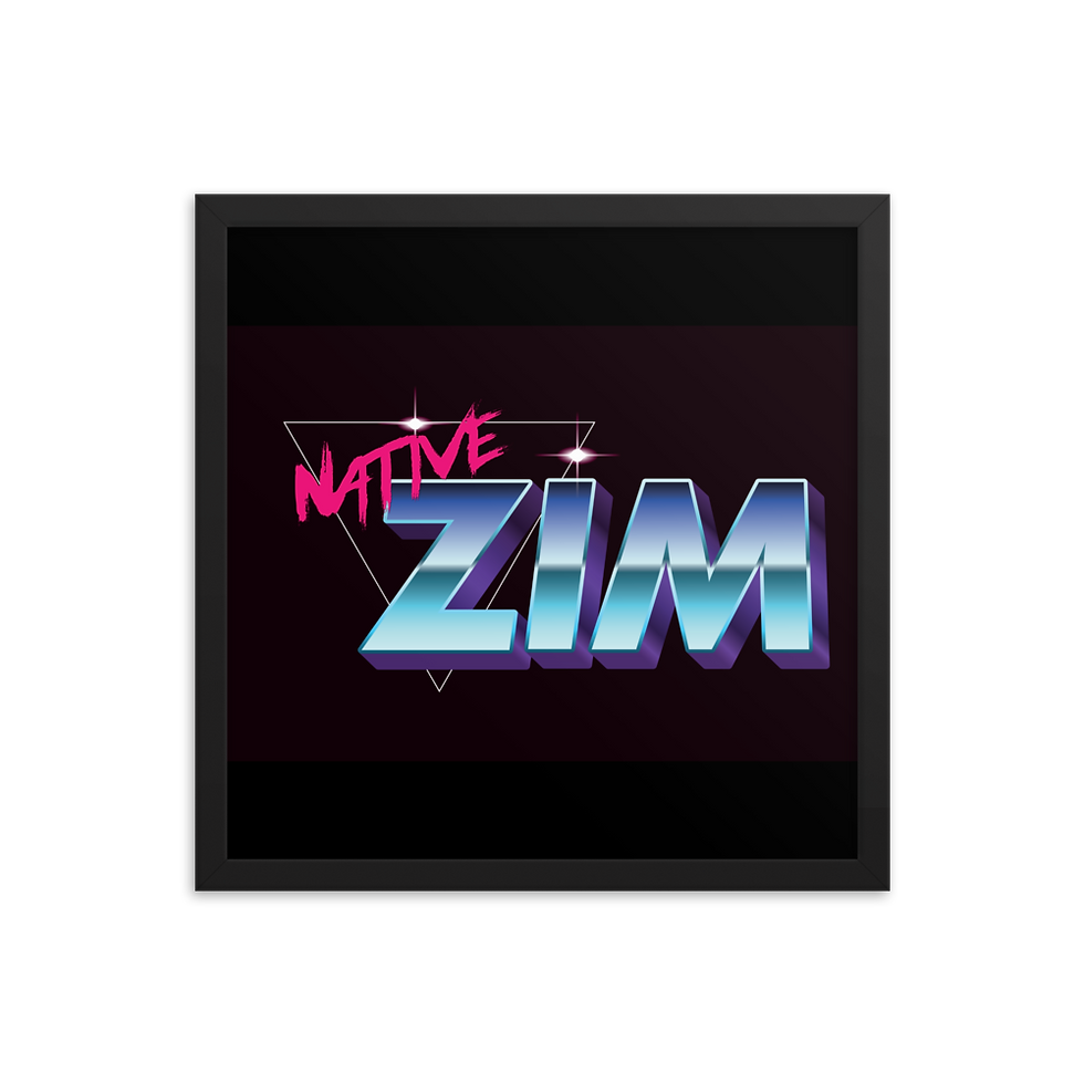 Thumbnail: Vintage Native Zim Logo Framed poster