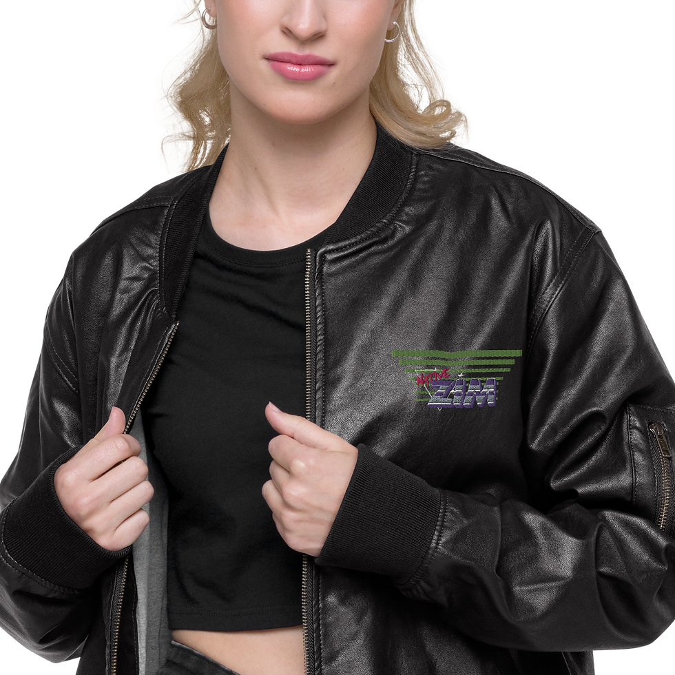 Thumbnail: "IANWM" Leather Bomber Jacket