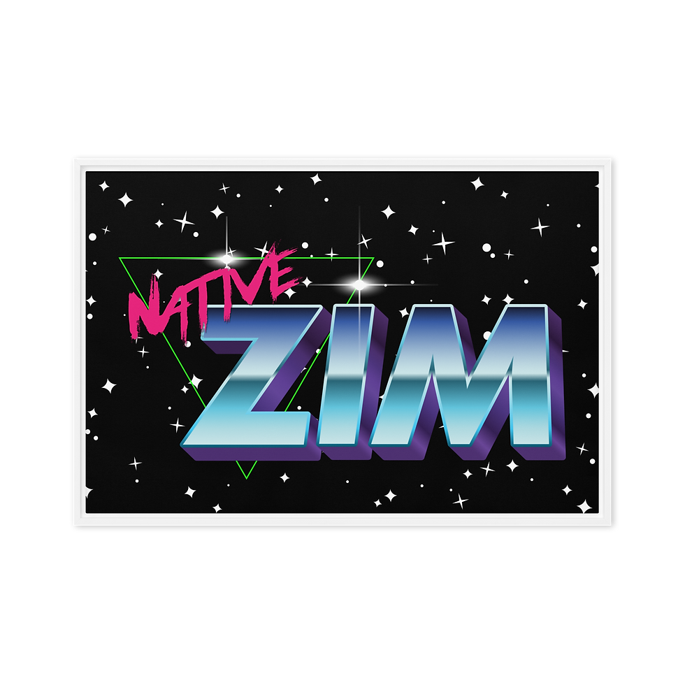 Thumbnail: Stars x Abduction Logo Framed canvas