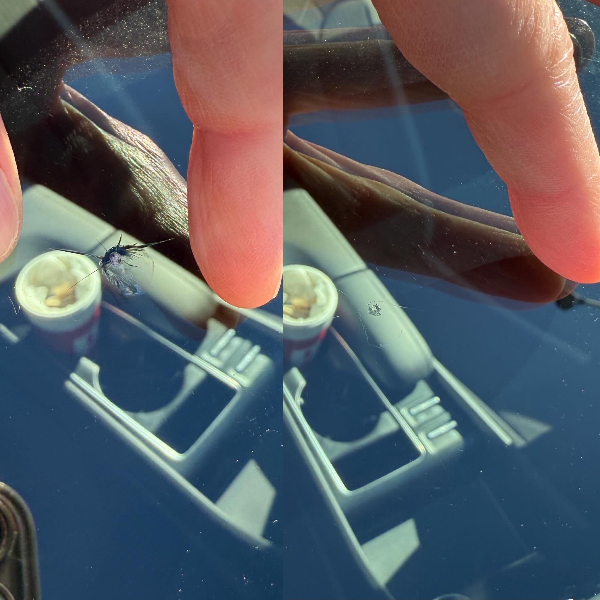 Windshield rock chip repaired by Chip Doctor of Sioux Falls