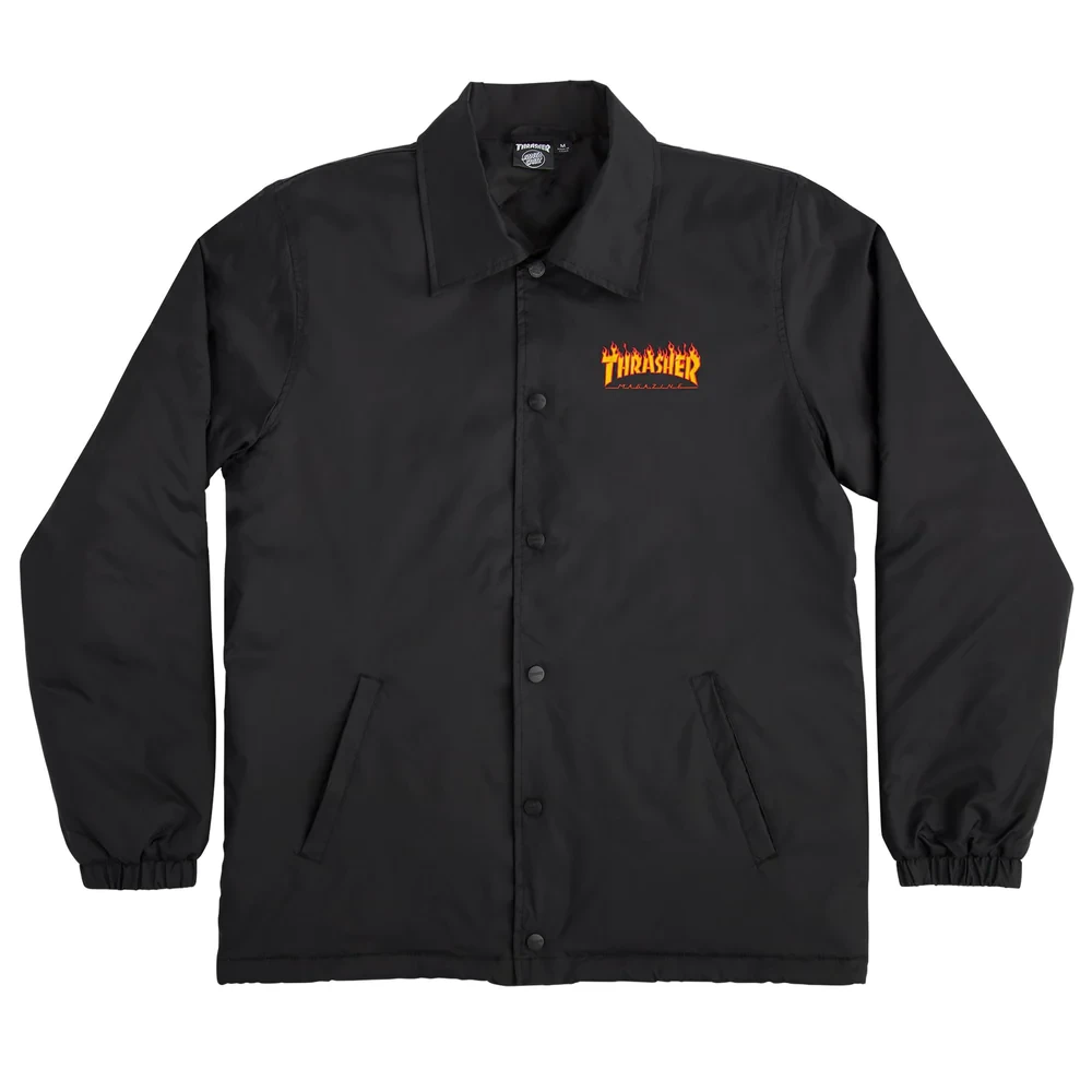 Thrasher Flame Dot Santa Cruz Mens Coach Jacket