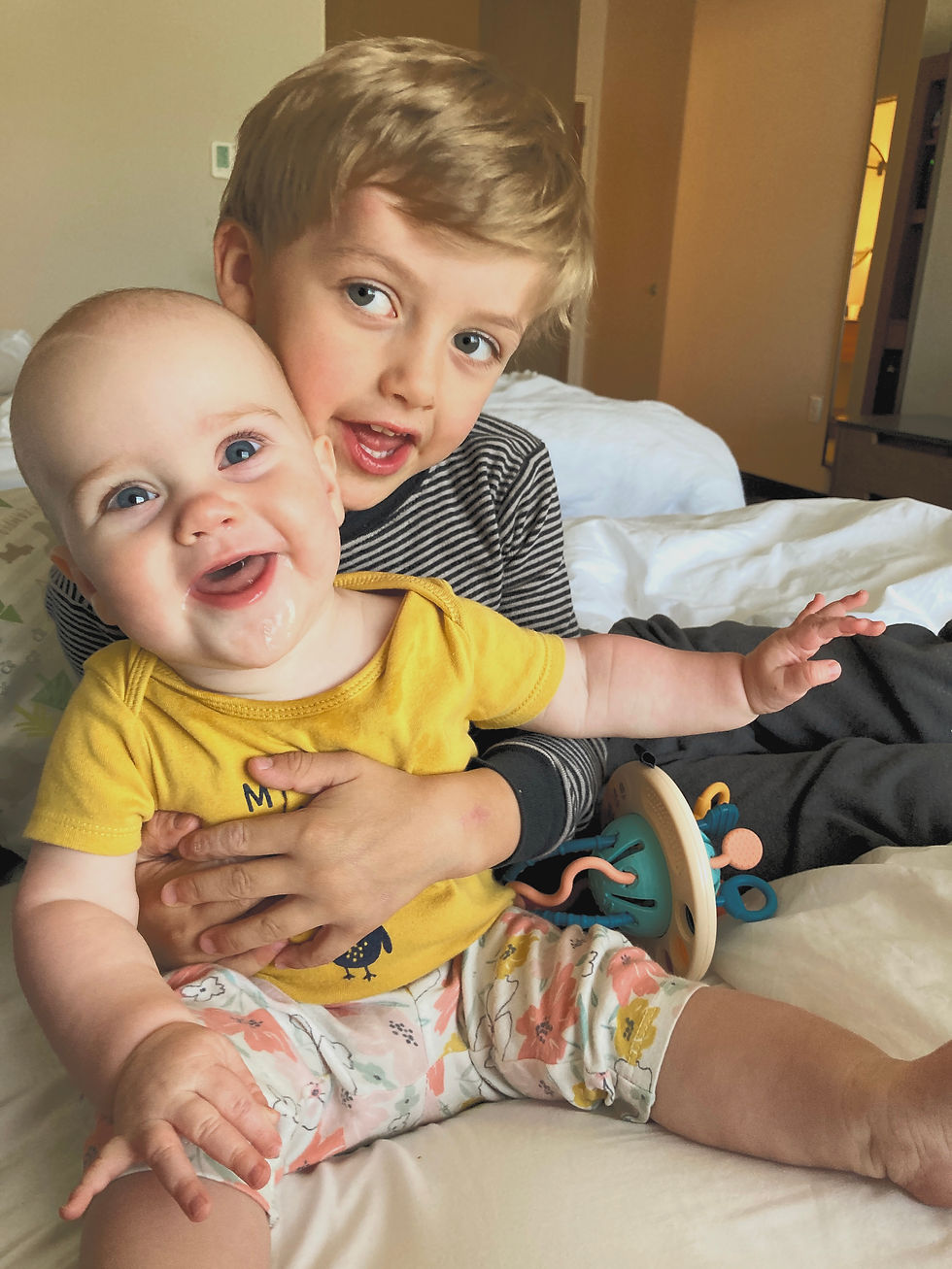 Road trip to Eureka with young kiddos (baby Freya 10 mo & Finn 4 yo)