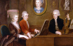 Retrato de la familia Mozart