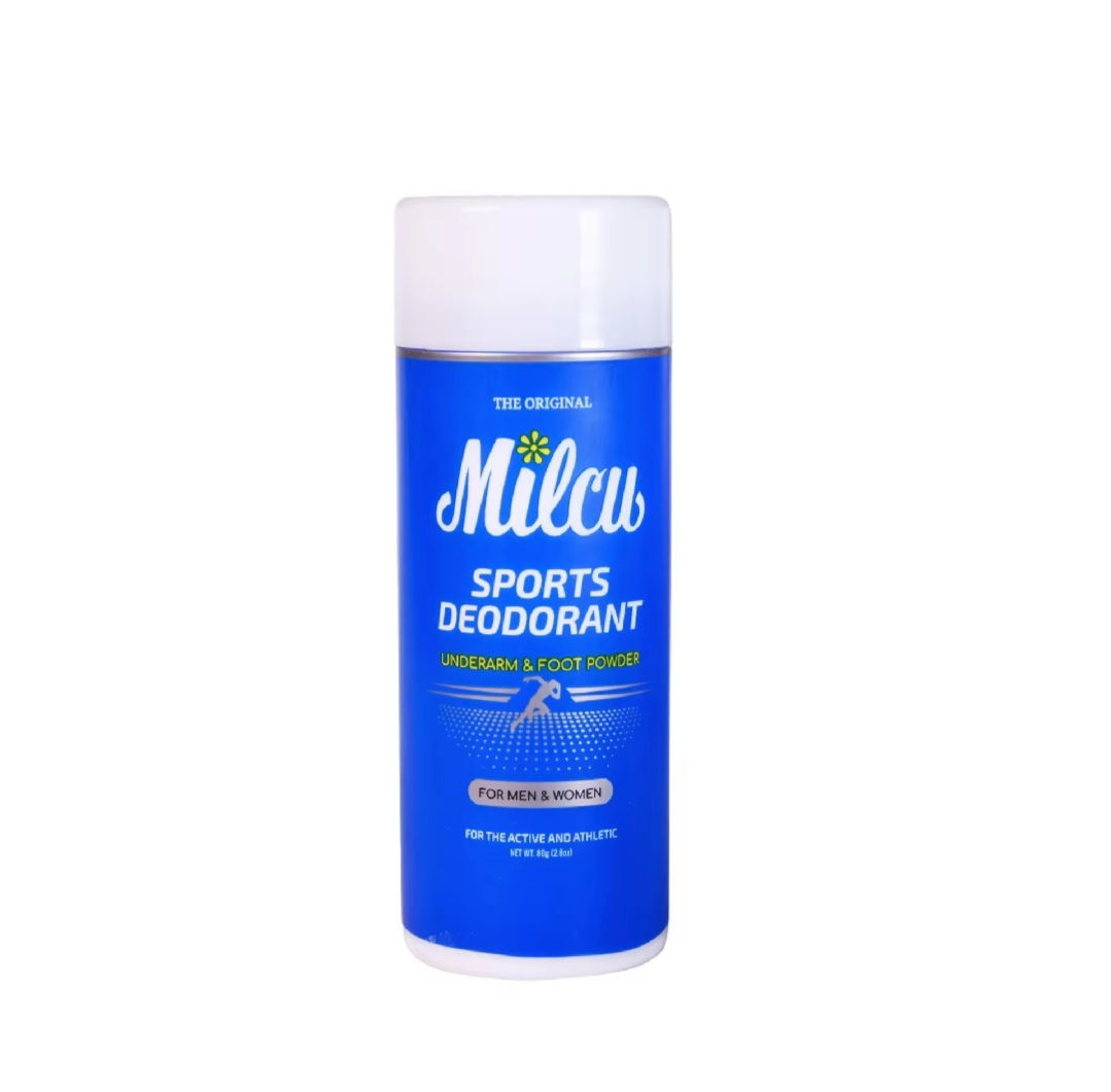 MILCU Sports Deodorant Underarm & Foot Powder 80g