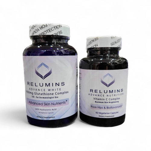 relumins advance white glutathione supplement Your skin faces a constant battle against UV rays, pollution, and environmental stress. 1650mg Complex acts as a vital shield to help preserve your youthful vitality. By neutralizing the The Relumins Glutathione capsules are