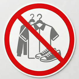 Achtung: Annahmestop für Kleidung und Schuhe