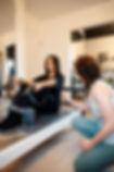 Teaching Pilates on the reformer at Breathe + Release