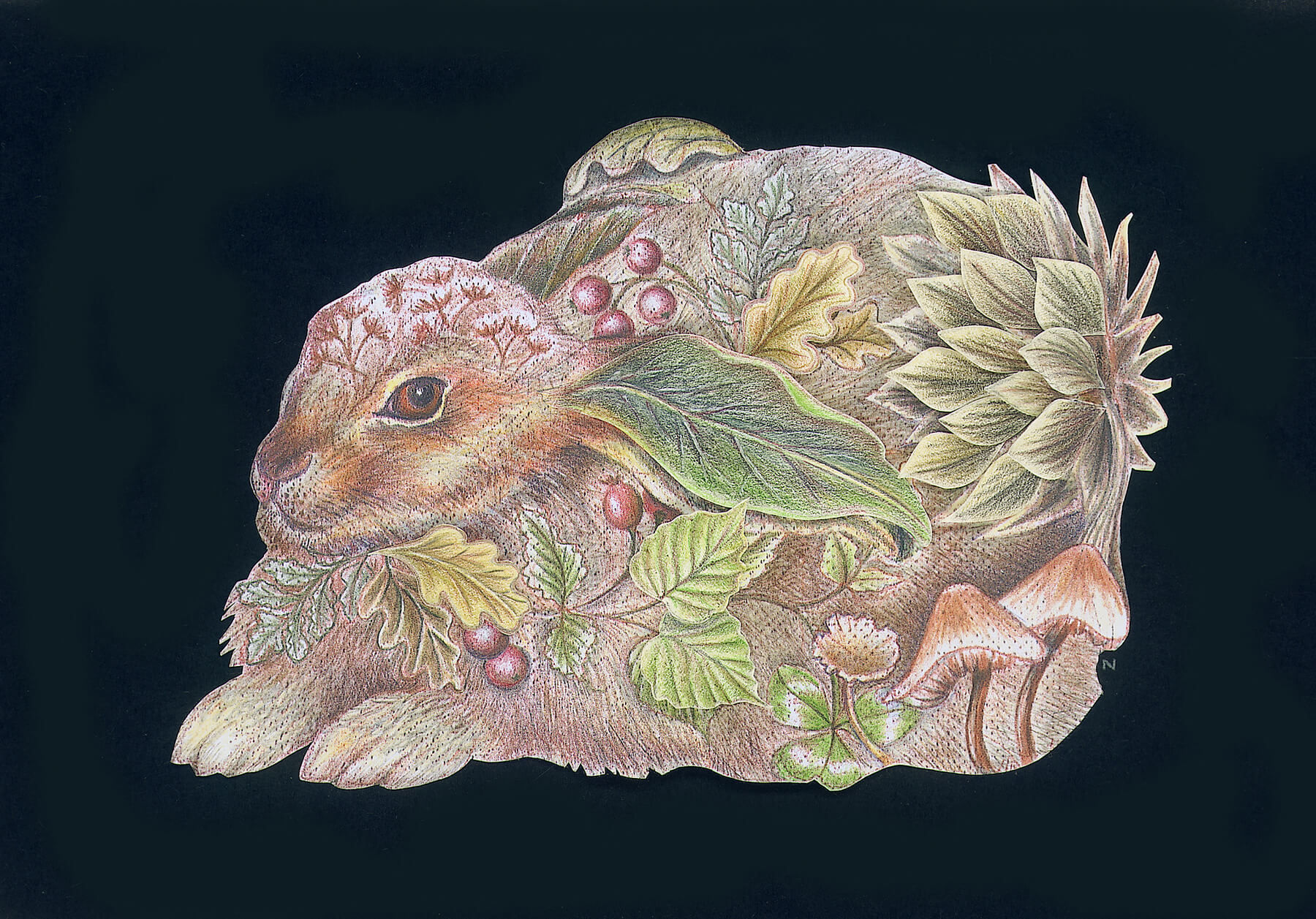 Hunningham Hare Printed Fabric Only