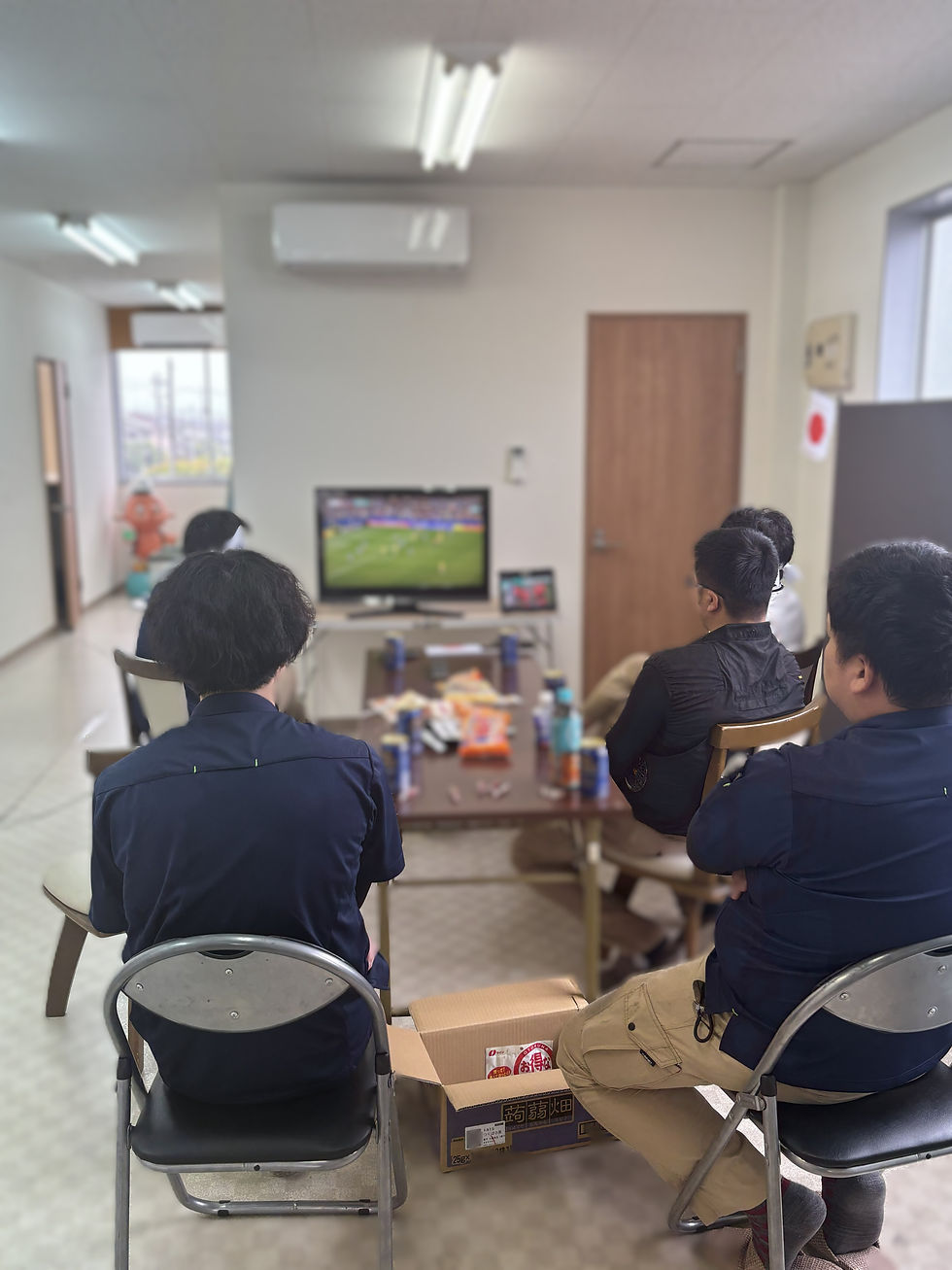 みんなでワールドカップ観戦!会社で応援しました
