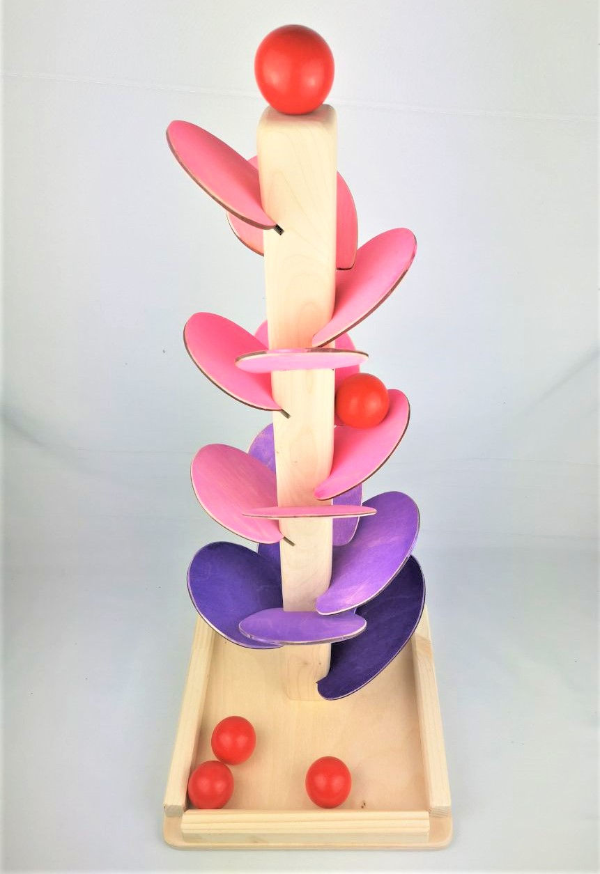 Miniaturbild: Klangbaum Purple *neue Edition, inkl. 4 roten Holzkugeln 40mm