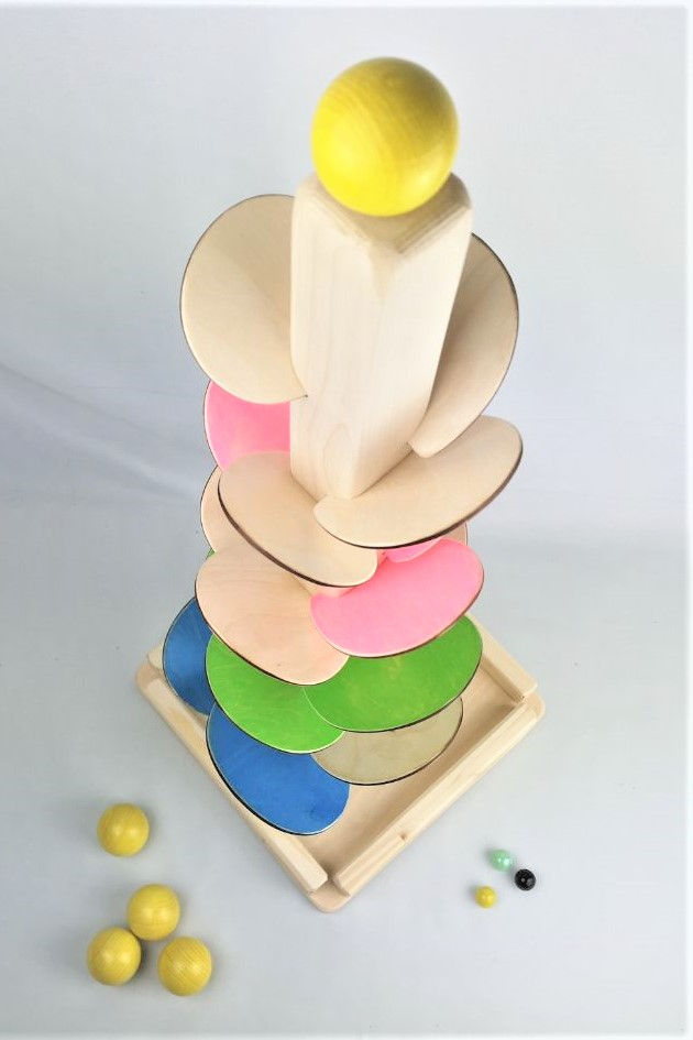 Miniaturbild: Klangbaum Special Edition  inkl. 4 gelben Holzkugeln 40mm