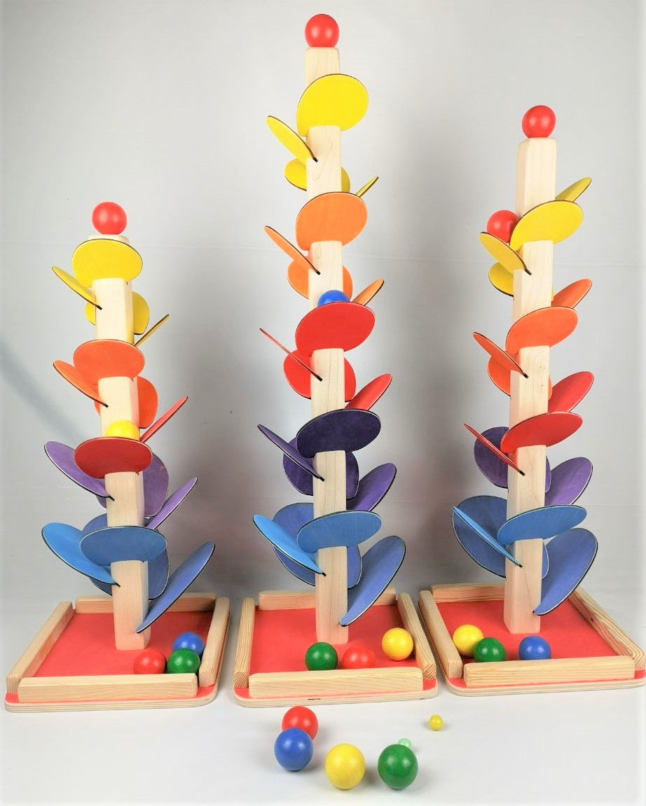 Miniaturbild: Arlecchino's Klangbaum inkl. 4 bunten Holzkugeln 40mm