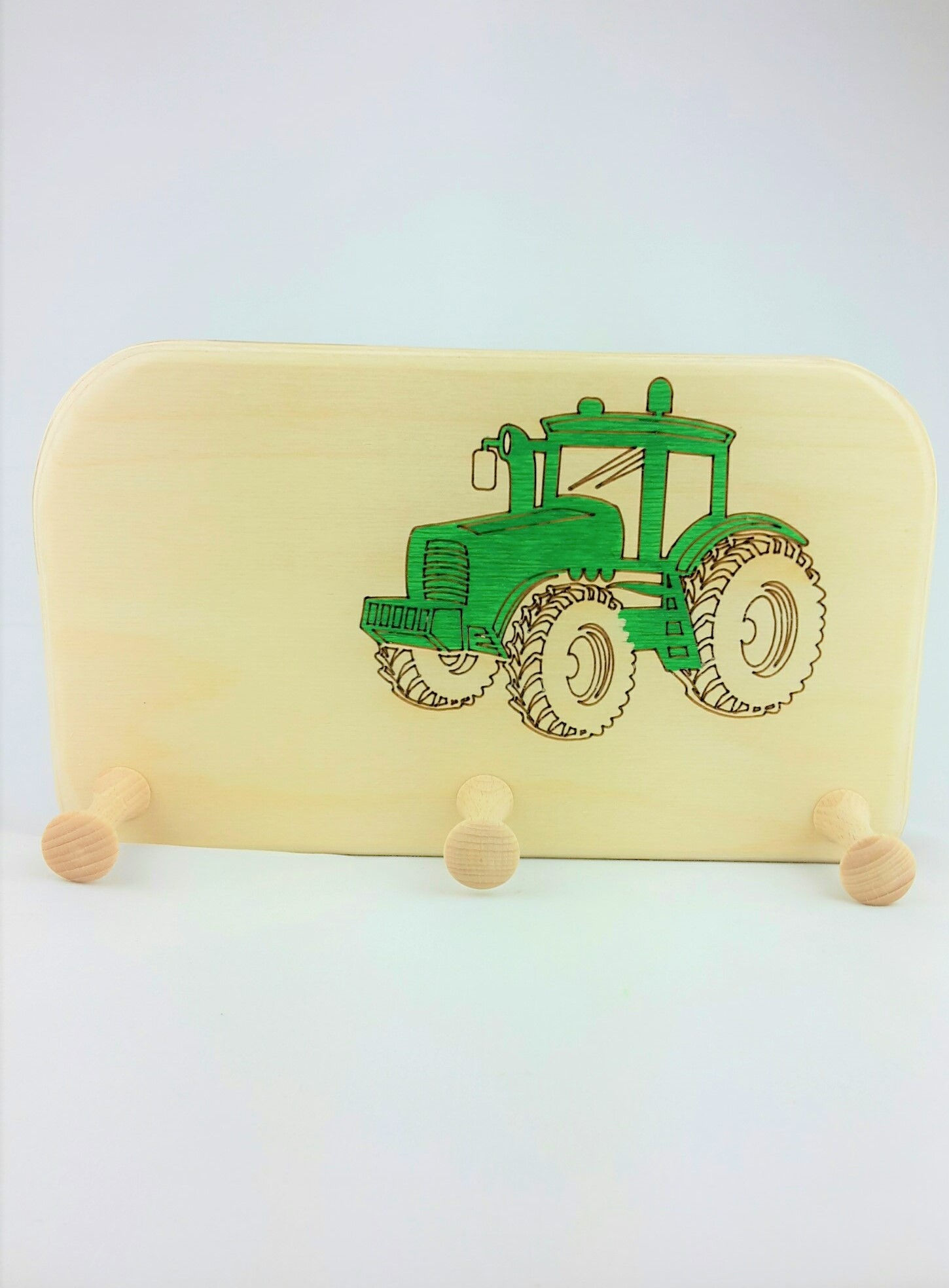 Garderobe klein - Trekker grün