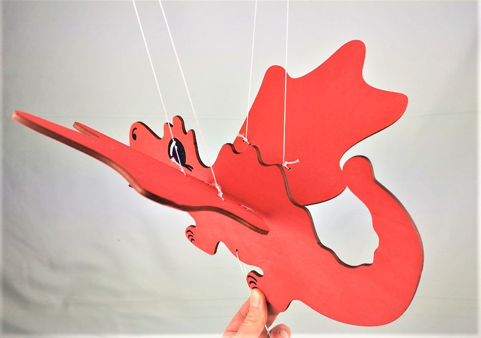 Miniaturbild: Flugdrache klein rot