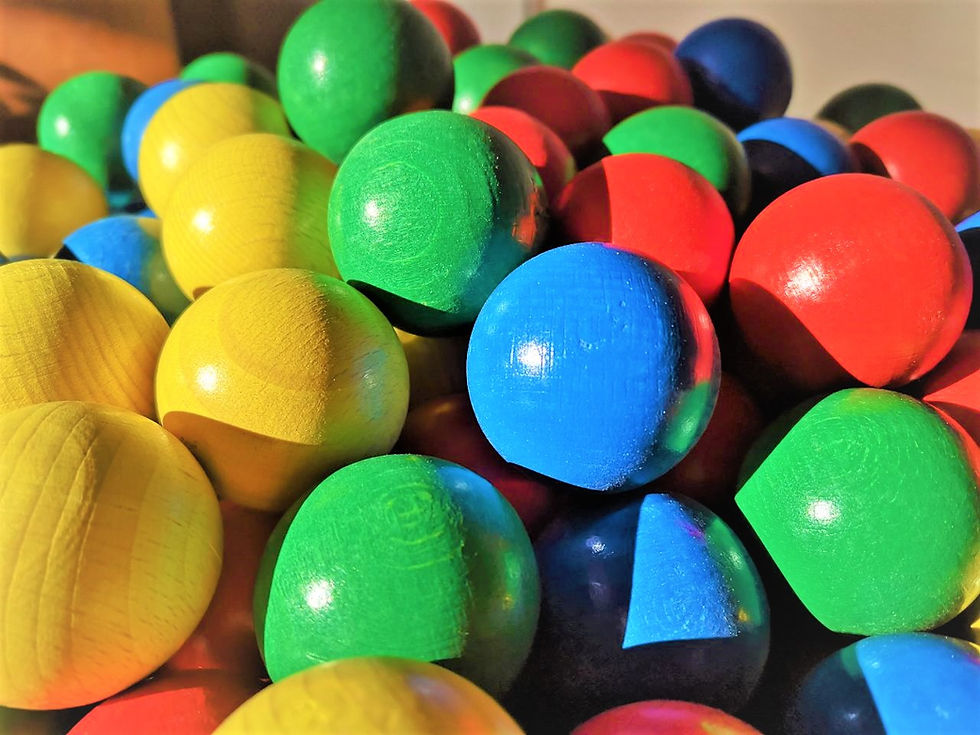 Miniaturbild: Holzkugeln für den Klangbaum (4-er Set)