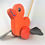 Miniaturbild: Schiebetier Ente orange - Watschelente zum Laufen lernen