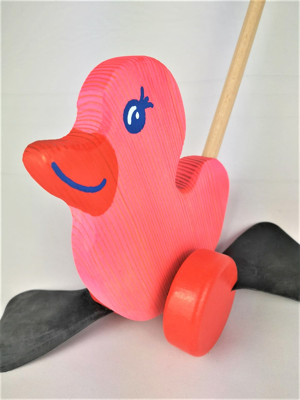Miniaturbild: Schiebetier Ente pink - Watschelente zum Laufen lernen